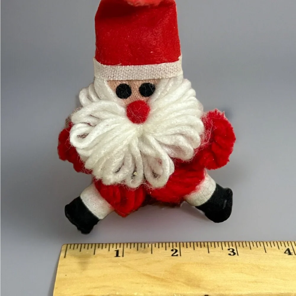 Tree Trimmer Ornament Yarn Santa Claus 6